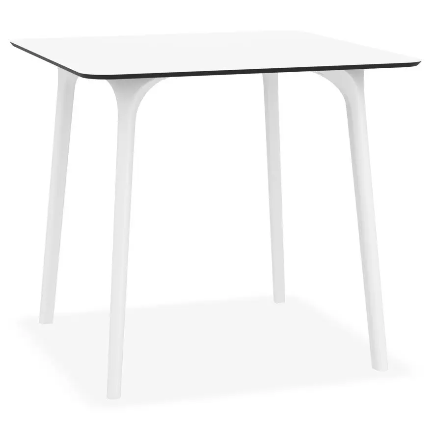 Table Carree Pied Central En Acier Personnalisable D Interieur Et