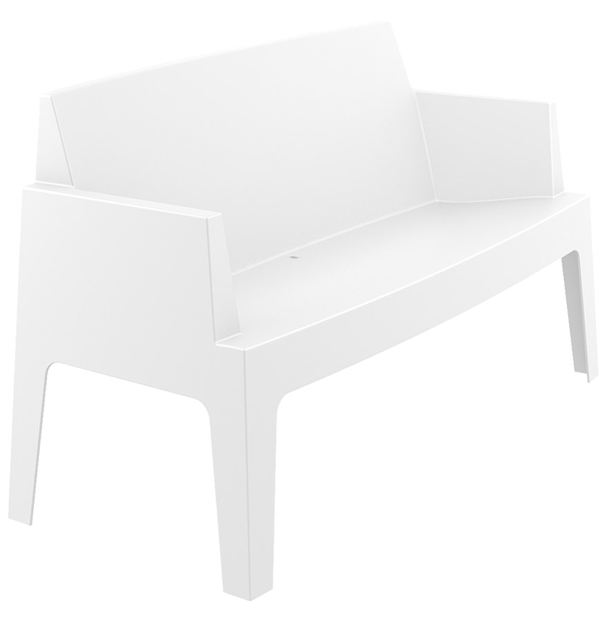 Banc de jardin PLEMO XL blanc en plastique