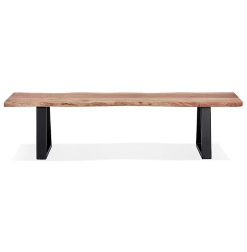 Banc industriel RAFA BENCH bois massif et metal 180 cm 1