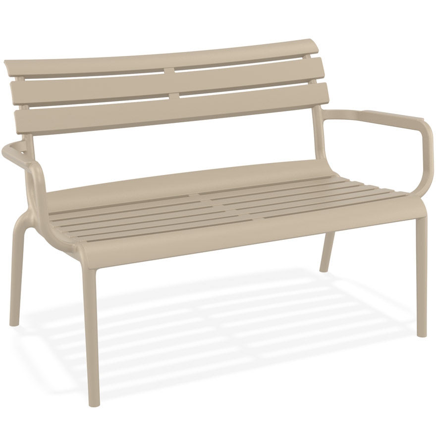 Banc jardin AROMA XL taupe