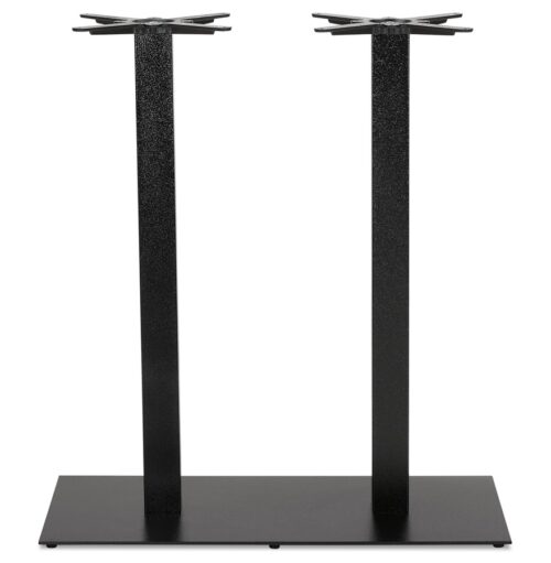 Base de table NERO DOUBLE 100 en metal peint noir 1