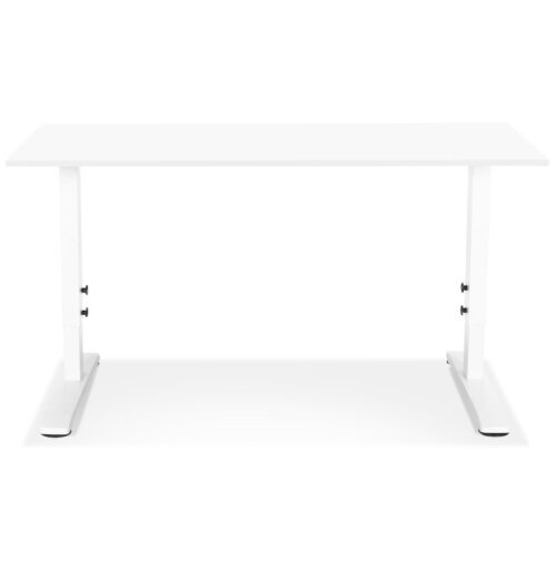 Bureau OSMOSE blanc 140x70 cm hauteur ajustable 2