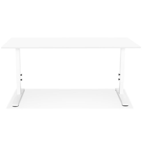 Bureau OSMOSE blanc 160x80 cm reglable en hauteur 2