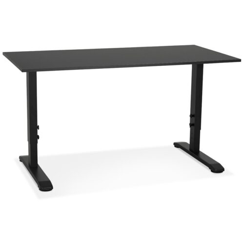 Bureau OSMOSE noir réglable en hauteur – 140×70 cm