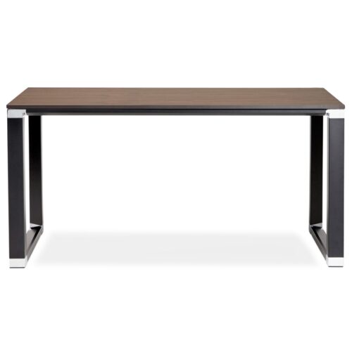 Bureau XLINE en bois Noyer et metal noir 140x70 cm 1