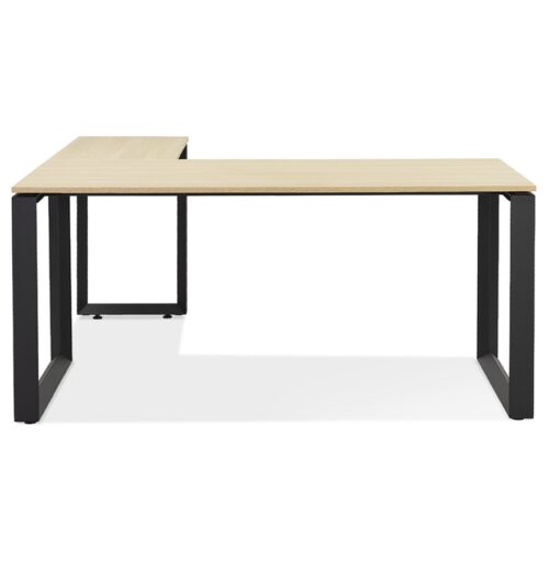 Bureau dangle BAKUS bois naturel et metal noir 160 cm 1