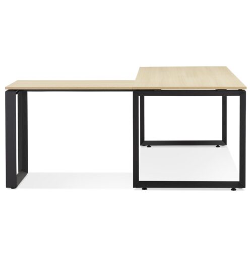 Bureau dangle BAKUS bois naturel et metal noir 160 cm 2