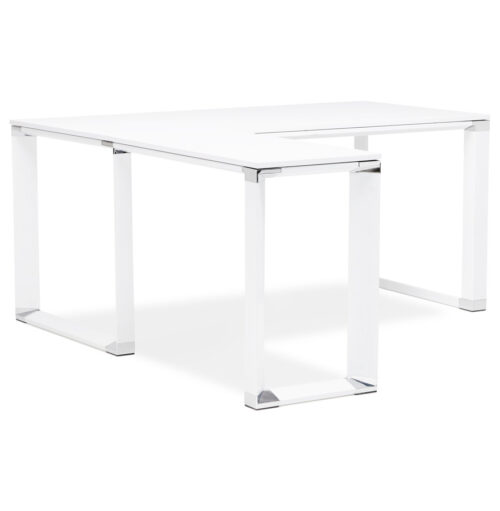 Bureau dangle en bois blanc XLINE 160 cm personnalisable 1