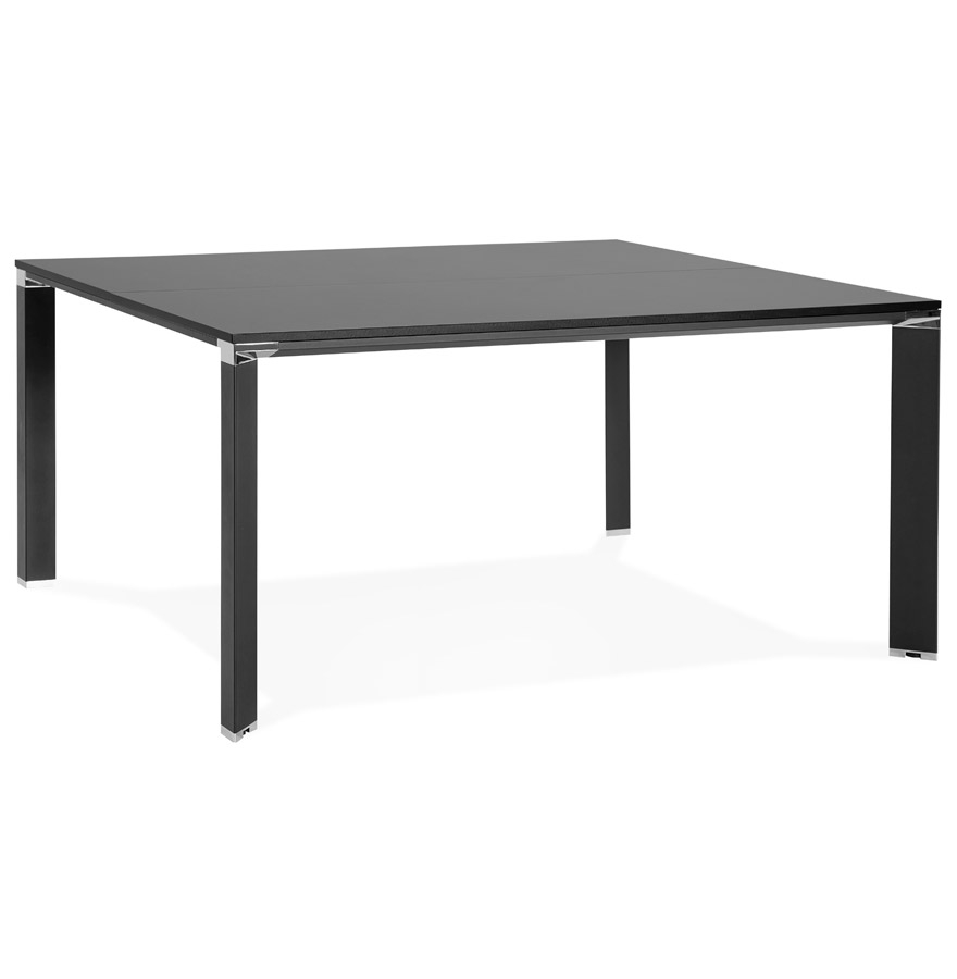 Bureau de réunion noir XLINE SQUARE 160x160 cm