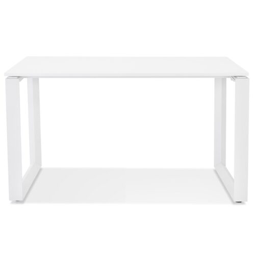 Bureau design BAKUS bois et metal blanc 120x60 cm 1