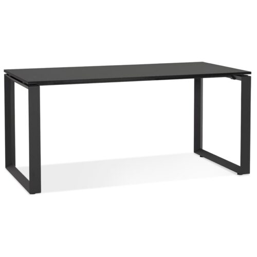 Bureau design BAKUS bois et métal noir – 160×80 cm