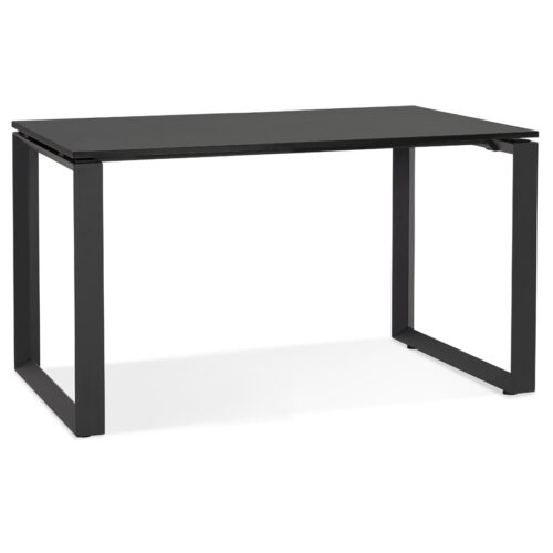 Bureau design BAKUS bois/métal noir – 120×60 cm