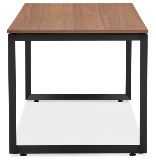 Bureau design BAKUS en bois Noyer et metal noir 160x80 cm 2