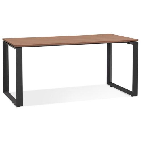 Bureau design BAKUS en bois Noyer et métal noir – 160×80 cm