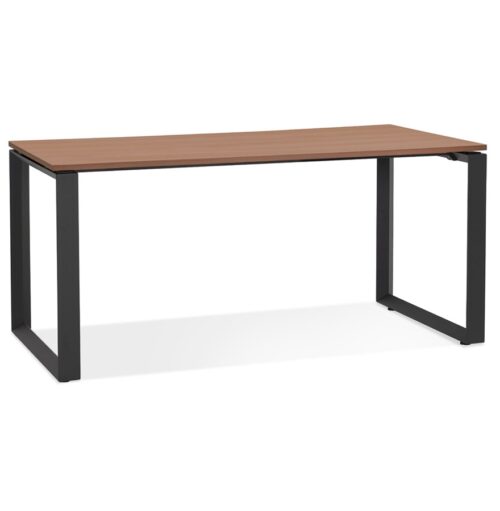 Bureau design BAKUS en bois Noyer et métal noir - 160x80 cm