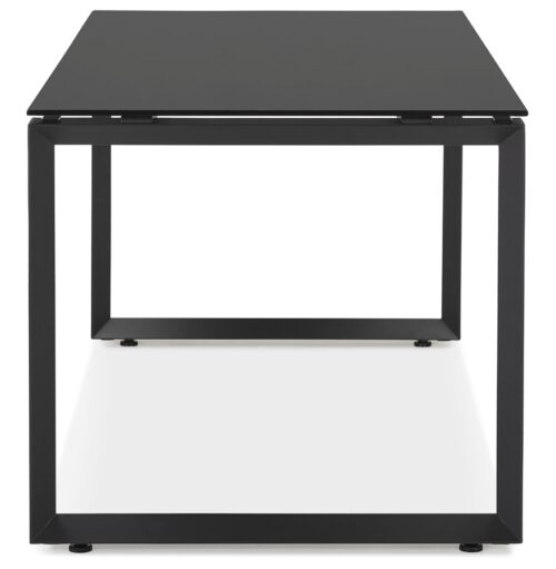 Bureau design BAKUS verremetal noir 160x80 cm 2