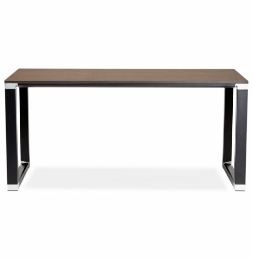 Bureau design XLINE bois noyermetal noir 160x80 cm 1