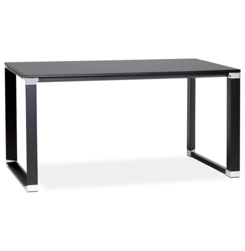 Bureau design XLINE noir en bois - 140x70 cm