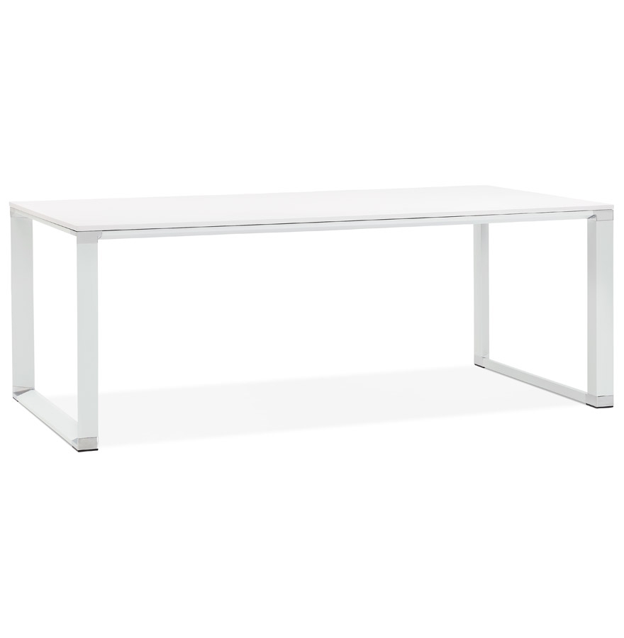 Bureau direction XLINE blanc en bois - 200x100 cm