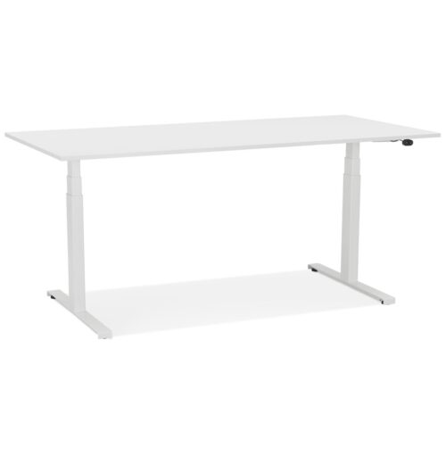 Bureau électrique TRONIK blanc - 160x80 cm