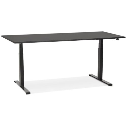 Bureau électrique ergonomique TRONIK noir 160×80 cm