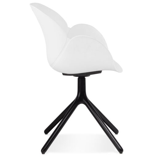 Chaise APODIS blanche en plastique avec accoudoirs 2