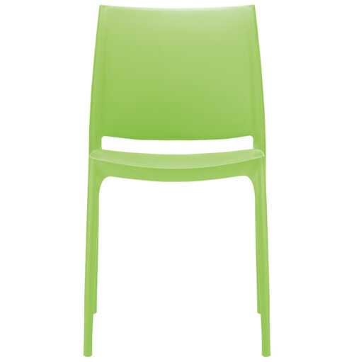 Chaise ENZO design en plastique vert citron 1