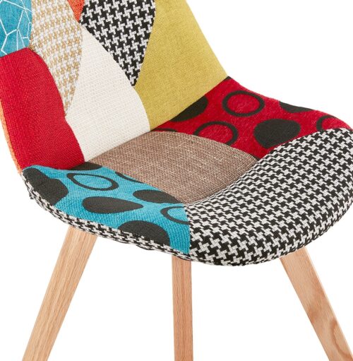 Chaise PATCHY design en tissu patchwork 2