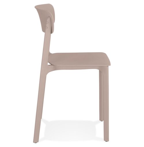 Chaise TROPICAL en plastique beige InterieurExterieur 2