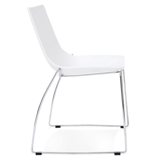 Chaise blanche design TRENO en plastique 2