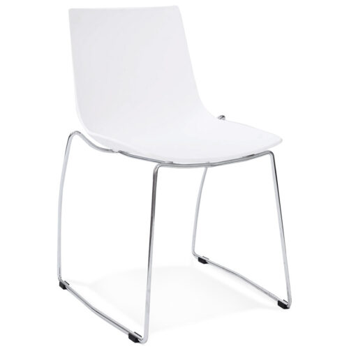 Chaise blanche design TRENO en plastique