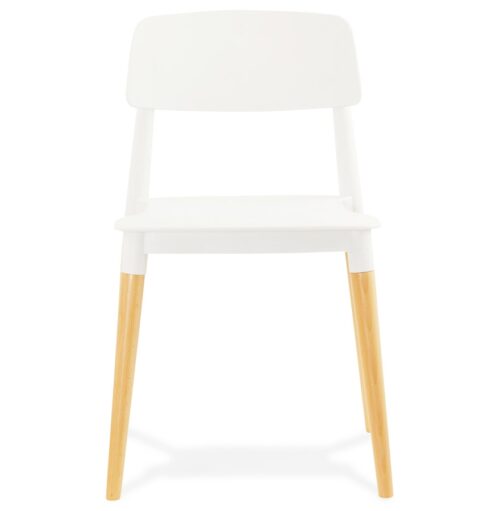 Chaise blanche moderne scandinave TRENDY 1