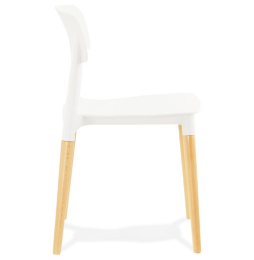 Chaise blanche moderne scandinave TRENDY 2