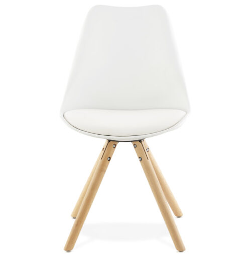 Chaise blanche scandinave GOUJA 1