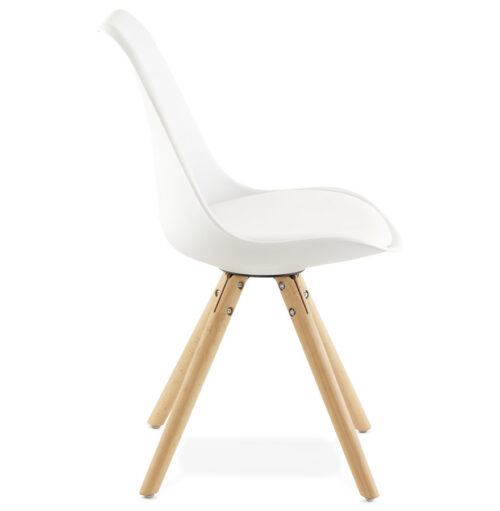 Chaise blanche scandinave GOUJA 2