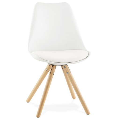 Chaise blanche scandinave GOUJA