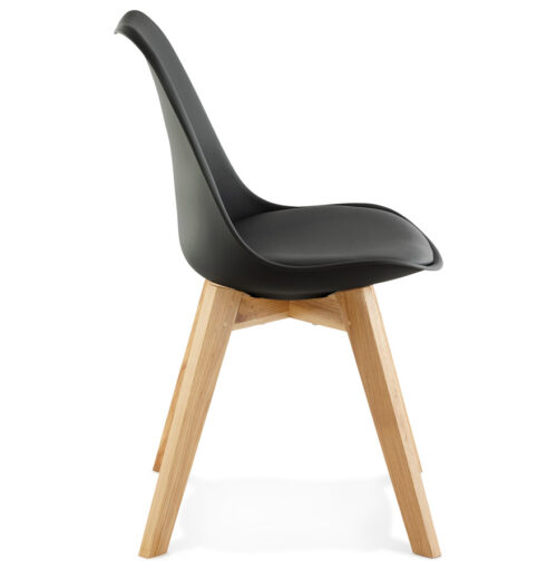 Chaise contemporaine noire TEKI 2