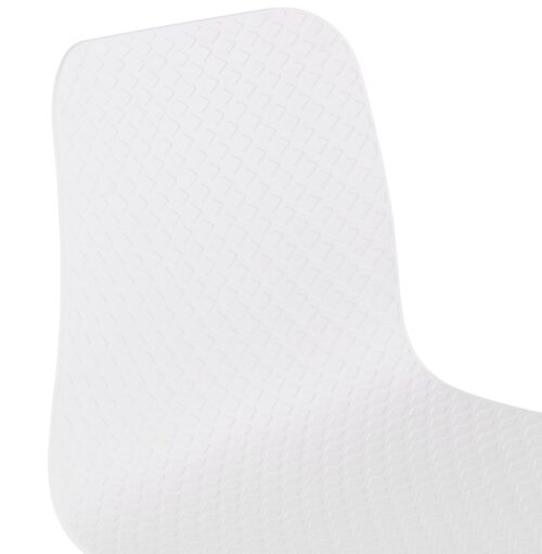 Chaise de bureau EVORA blanche design roulant 2