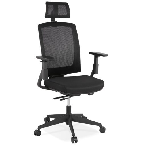 Chaise de bureau EXTRA ergonomique noire