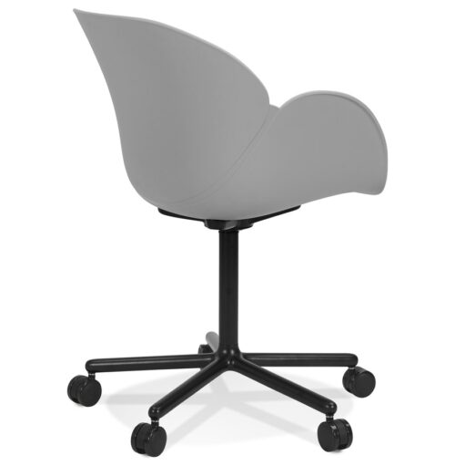 Chaise de bureau ORION grise avec accoudoirs 2