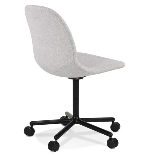 Chaise de bureau POLARIS grise a roulettes 2