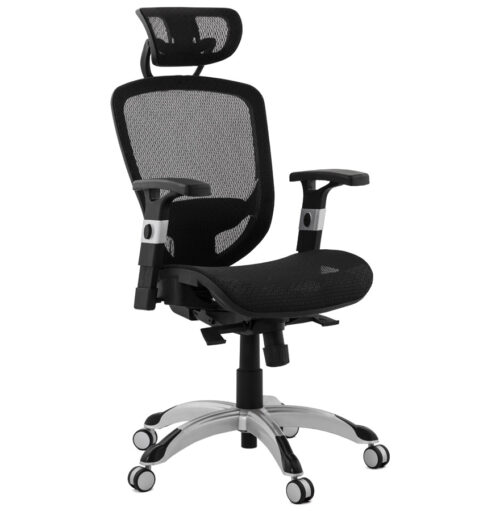 Chaise de bureau ergonomique TYPHON noire 1