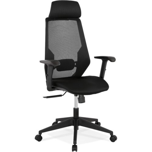 Chaise de bureau ergonomique noire VEKTOR – Design optimal