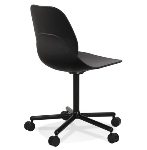 Chaise de bureau moderne noire MAGELLAN a roulettes 2