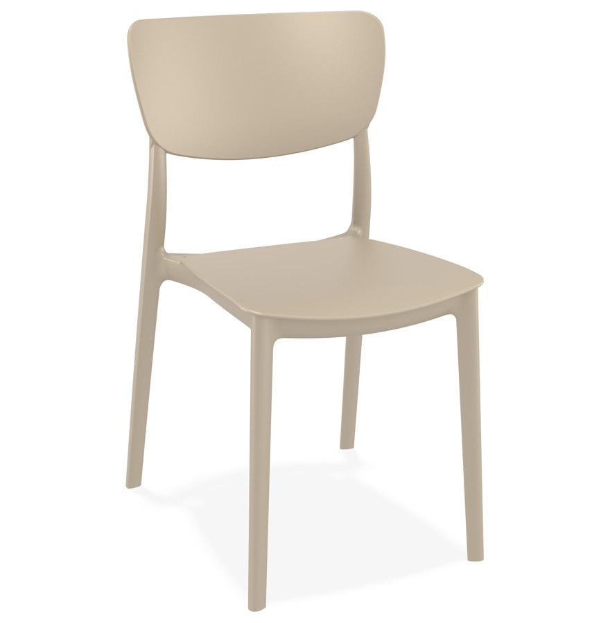 Chaise de cuisine OMA taupe en plastique