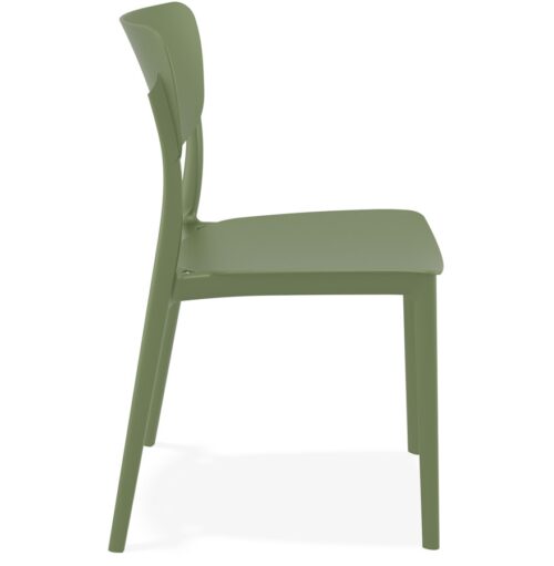 Chaise de cuisine OMA verte en plastique 2