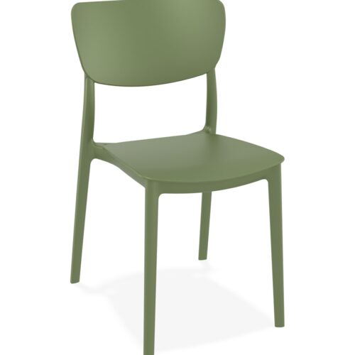 Chaise de cuisine OMA verte en plastique