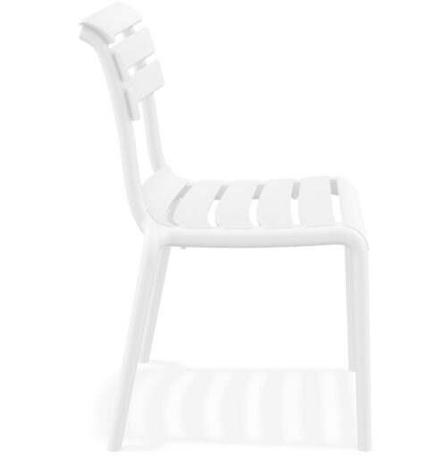 Chaise de jardin blanche en plastique CHALA 2