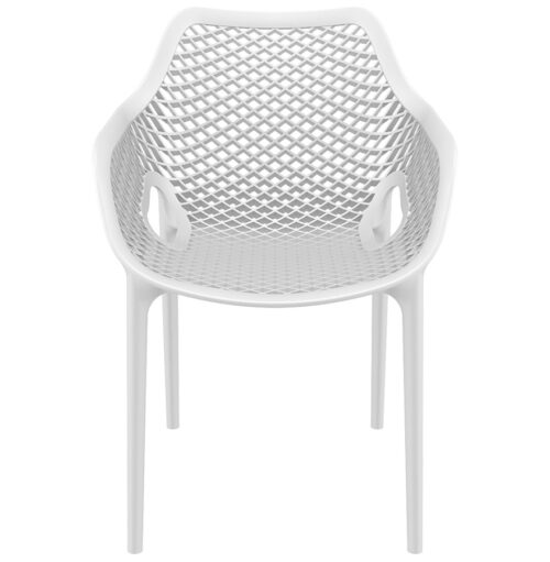 Chaise de jardin en plastique blanc SISTER 1