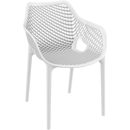 Chaise de jardin en plastique blanc SISTER